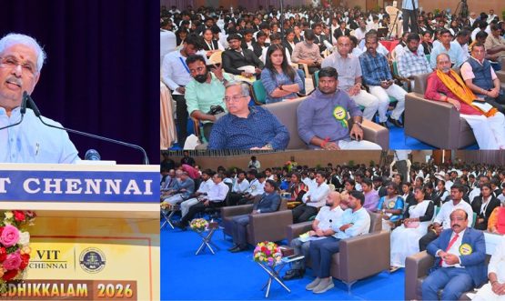Thiru. Rajendra Vishwanath Arlekar, Hon’ble Governor of Tamil Nadu participated as Chief Guest and addressed the gathering at the valedictory session of two days conference on 'Needhikkalam 2026 – Jurisprudence for 2047 Igniting Legal Minds for a Developed Bharat' at VIT, Chennai - 22.03.2026.