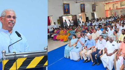 Thiru. Rajendra Vishwanath Arlekar, Hon’ble Governor of Tamil Nadu, delivered a special address at a meeting of Seva Volunteers across various sectors at Arya Vaidya Pharmacy, Coimbatore - 05.04.2026.