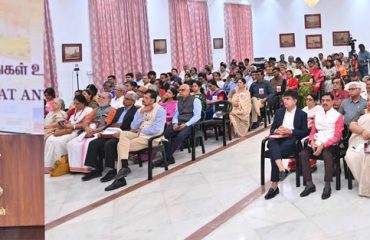 Thiru.Rajendra Vishwanath Arlekar, Hon'ble Governor of Tamil Nadu addressed the gathering at the Foundation Day Celebration of Gujarat and Maharashtra States organised at Bharathiar Mandapam, Lok Bhavan, Chennai - 01.05.2026.