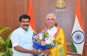 Thiru. R. Nirmalkumar, Hon’ble Minister for Energy Resources and Law, Government of Tamil Nadu, paid a courtesy call on Thiru. Rajendra Vishwanath Arlekar, Hon’ble Governor of Tamil Nadu, at Lok Bhavan, Chennai - 29.06.2026.