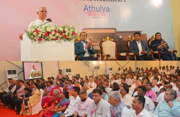 Thiru. Rajendra Vishwanath Arlekar, Hon’ble Governor of Tamil Nadu participates as Chief Guest and addressed the gathering at the Inauguration of Athulya Geriatric Care Hospitals at Athulya Geriatric Care Hospitals, Valasaravakkam, Chennai - 28.06.2026.