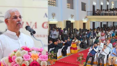Thiru. Rajendra Vishwanath Arlekar, Hon’ble Governor of Tamil Nadu participated as Chief Guest and addressed the gathering at the Award Ceremony function of the INA ‘Vergalai Thedi’ Essay / Short-Film Competition function held at Sourashtra College, Madurai - 02.07.2026.