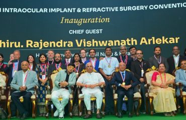 Thiru. Rajendra Vishwanath Arlekar, Hon’ble Governor of Tamil Nadu, participated as chief guest and presented the awards to the Indian , International and INDIAN INTRAOCULAR IMPLANT & REFRACTIVE SURGERY CONVENTION awards to the Awardees at the function of Indian Intraocular Implant & Refractive Surgery Convention - 2026 held at Rajendra Hall, Hotel ITC Grand Chola, Chennai - 04.07.2026.