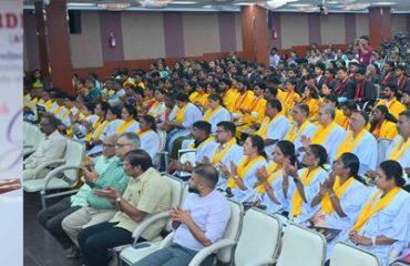 Thiru. Rajendra Vishwanath Arlekar, Hon’ble Governor of Tamil Nadu, participated as chief guest, addressed the gathering at the 59th Graduation Day of Dwaraka Doss Goverdhan Doss Vaishnav College, held at Dwaraka Auditorium, Dwaraka Doss Goverdhan Doss Vaishnav College, Arumbakkam, Chennai - 11.07.2026.