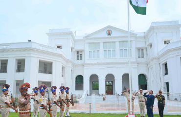 Thiru. Sajjansingh R. Chavan, IAS, Secretary to the Governor of Tamil Nadu, hoisted the National Flag on the occasion of the 80th Independence Day at Lok Bhavan, Chennai on 15.08.2026. Officials and members of the Lok Bhavan family were present