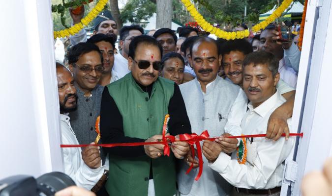 Shri Ajay Bhatt, Hon'ble Raksha Rajya Mantri inaugurating the Office of Defence Estates Sub-Office Ranikhet on 24-06-2022