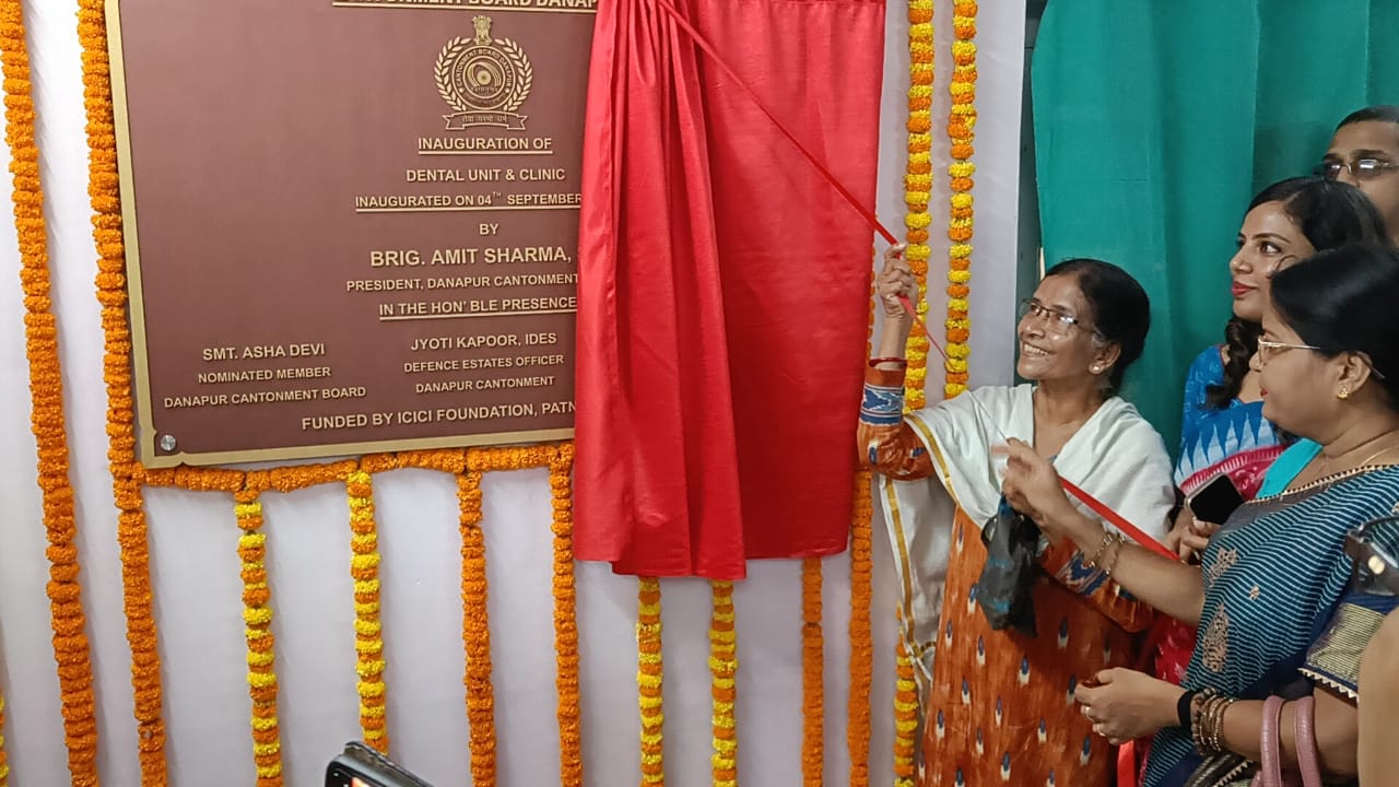 Danapur Cantonment board implemented the CSR projects worth Rs. 72.5/- Lakh funded by ICICI Foundation Patna and held their inauguration on 4.09.2023 by the PCB Brig. Amit Sharma SM and Padma Shri Awardee Ms. Sudha Varghese