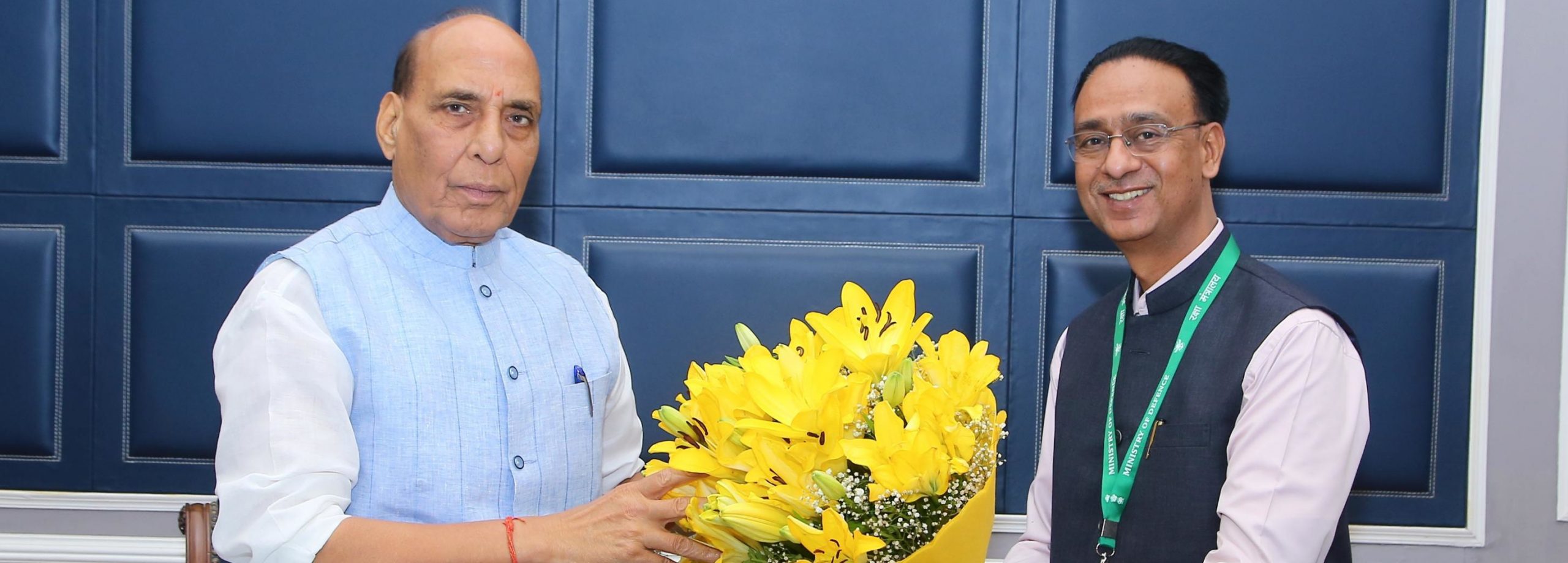 Director General, Shri S N Gupta paid a courtesy call on Hon'ble Defence Minister, Shri Rajnath Singh on 12/06/2025.