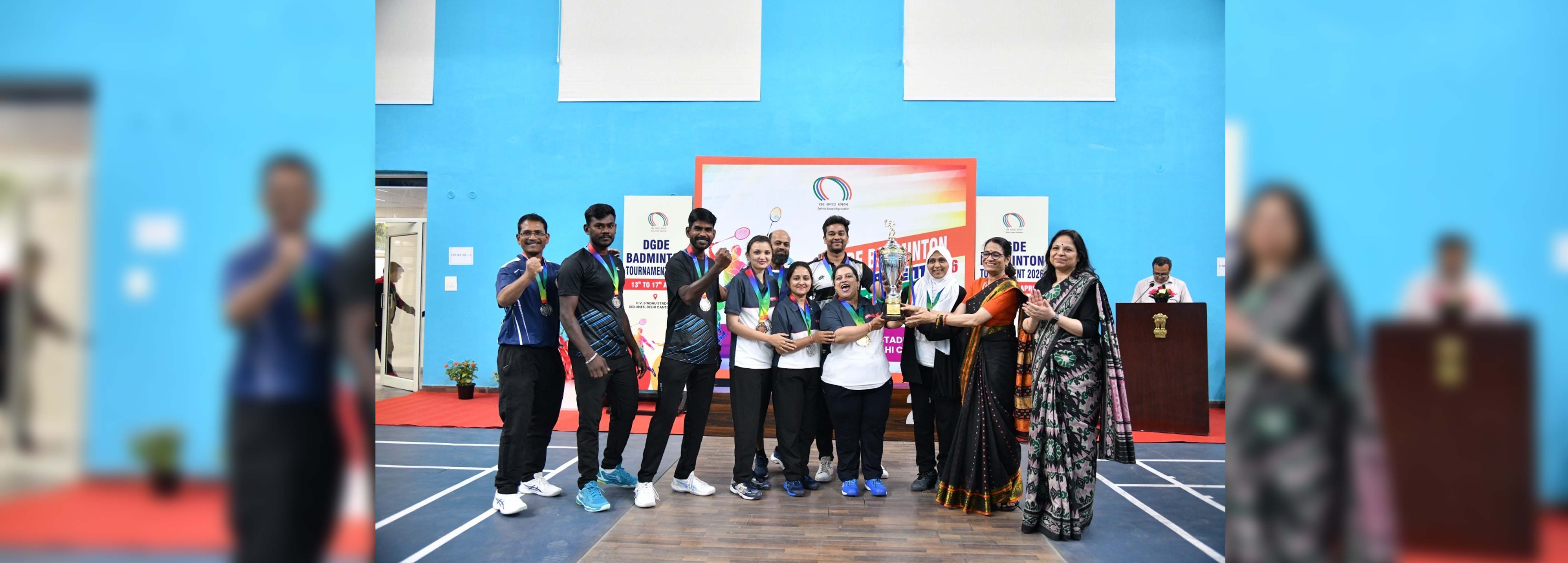 निदेशालय दक्षिणी कमान-वर्ष 2026 के लिए डी. जी. डी. ई. बैडमिंटन टूर्नामेंट का नया चैंपियन।