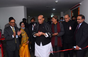 Shri Rajnath Singh, Hon'ble Defence Minister inaugurating the Centre for Land Survey Excellence, National Defence Estates Management Institute, Delhi Cantonment