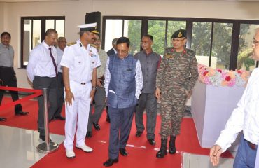 Shri Ajay Kumar Sharma, the then Director General Defence Estates entering the auditorium