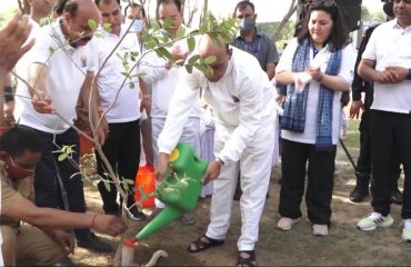 Tree Plantation Drive being carried out by Shri Rajnath Singh, Hon'ble Raksha Mantri