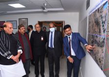 Shri Rajnath Singh, Hon'ble Defence Minister visiting Centre of Excellence Land Survey, National Institute of Defence Estates Management, Delhi Cantt;?>