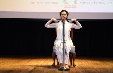 Dr. Indu Sharma during the yoga session on 30-05-2022