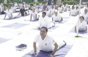 Celebration of Yoga Utsav (19-05-2022) at Shri Nagesh Garden, Delhi Cantt