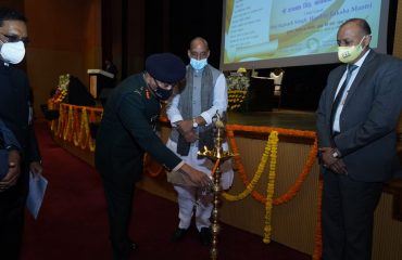 Lt Gen Manoj Pandey, Assistant Chief of the Army Staff (PVSM, AVSM, VSM) lightening the lamp