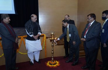 Shri Ajay Kumar Sharma, the then Director General Defence Estates lightning the lamp