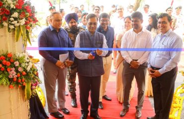 Shri Ajay Kumar Sharma, the then DGDE inaugurating building of the Office and Transit Accommodation, Defence Estates Office, Visakhapatnam Circle