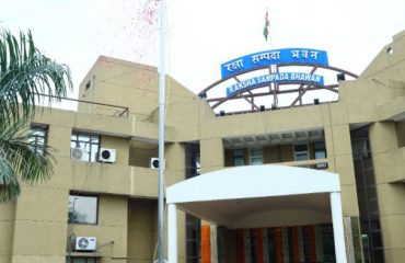 Flag hosting being done by Shri Ajay Kumar Sharma, the then DGDE on 75th Independence Day