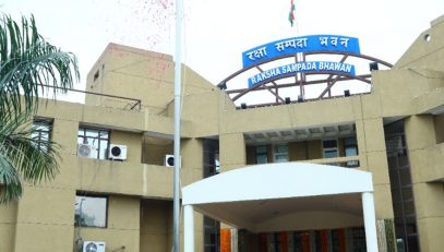 Flag hosting being done by Shri Ajay Kumar Sharma, the then DGDE on 75th Independence Day