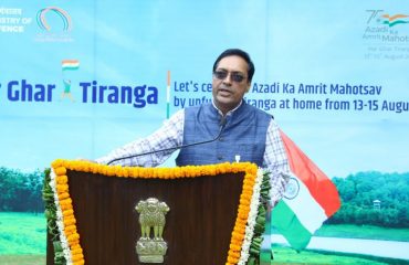 Shri Ajay Kumar Sharma, the then DGDE addressing on the occasion of 75th Independence Day