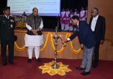 Shri Ajay Kumar Sharma, the then Director General Defence Estates lightning the lamp;?>