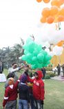 Shri Ajay Kumar Sharma, the then DGDE releasing balloons in tricolour on the occasion of 74th Republic Day;?>
