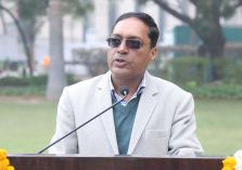 Shri Ajay Kumar Sharma, the then DGDE addressing on the occasion of 74th Republic Day;?>