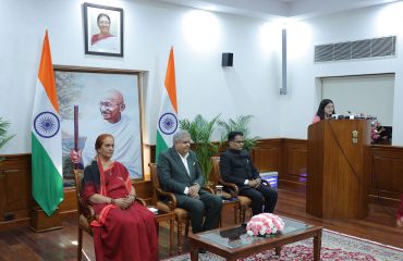 उपराष्ट्रपति निवास, नई दिल्ली में भारतीय रक्षा संपदा सेवा (आईडीईएस) के प्रशिक्षु अधिकारी 6 जून, 2023