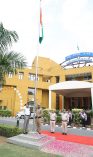 Flag hosting being done by Shri G S Rajeswaran, the then DGDE on 77th Independence Day;?>