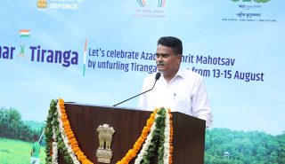 Shri G S Rajeswaran, DGDE addressing on the occasion of 77th Independence Day