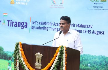 Shri G S Rajeswaran, DGDE addressing on the occasion of 77th Independence Day