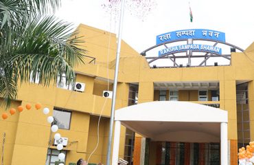 Flag hosting being done by Shri G S Rajeswaran, DGDE on 77th Independence Day