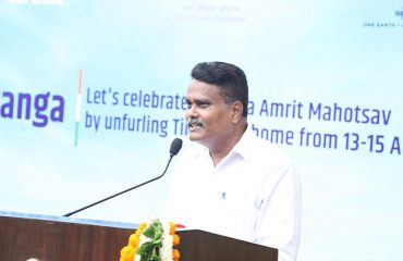 Shri G S Rajeswaran, DGDE addressing on the occasion of 77th Independence Day