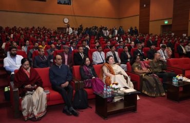 A view of Chanakya Auditorium, during the 7th Defence Estates Day Lecture, 2024