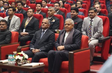 Hon'ble Vice-president Shri Jagdeep Dhankar with Dignitaries