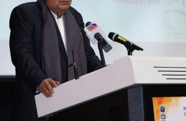 माननीय उपराष्ट्रपति, श्री जगदीप धनखड़ 16-12-2024 को 7वां रक्षा संपदा दिवस व्याख्यान देते हुए