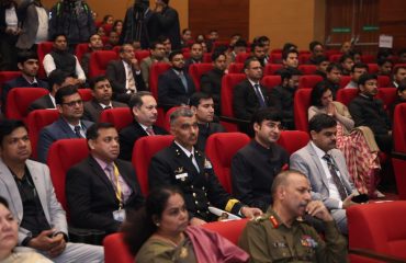 A view of Chanakya Auditorium, during the 7th Defence Estates Day Lecture, 2024