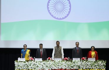 रक्षा संपदा दिवस समारोह (16-12-2024) के दौरान राष्ट्रगान का दृश्य