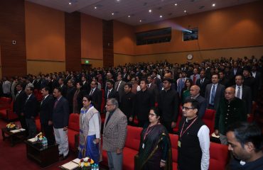 रक्षा संपदा दिवस 2024 समारोह के दौरान ऑडिटोरियम का दृश्य