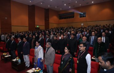 रक्षा संपदा दिवस 2024 समारोह के दौरान ऑडिटोरियम का दृश्य