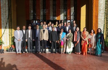 Shri G S Rajeswaran, DGDE with Officers on the occasion of 76th Republic Day