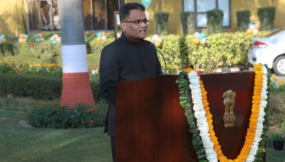 Shri G S Rajeswaran, DGDE addressing on the occasion of 76th Republic Day