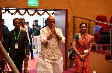 मंथन 2025 के अवसर पर माननीय रक्षा मंत्री श्री राजनाथ सिंह का आगमन  (18-09-2025)