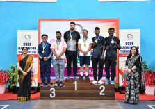 Glimpses of Prize Distribution Ceremony of DGDE Badminton Tournament 2026