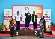 Glimpses of Prize Distribution Ceremony of DGDE Badminton Tournament 2026