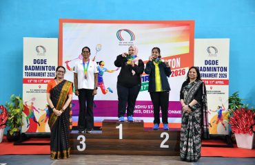 Glimpses of Prize Distribution Ceremony of DGDE Badminton Tournament 2026