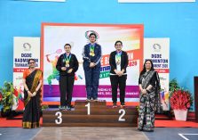 Glimpses of Prize Distribution Ceremony of DGDE Badminton Tournament 2026