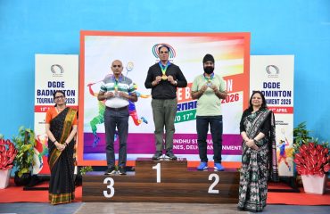 Glimpses of Prize Distribution Ceremony of DGDE Badminton Tournament 2026