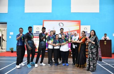 Glimpses of Prize Distribution Ceremony of DGDE Badminton Tournament 2026